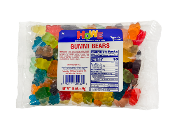 Gummy Bears - 15 oz. bag - George J. Howe Company